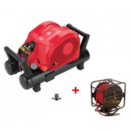 Lot MAX AKHL1260E Compresseur 34 bars 2 cuves avec enrouleur et ZT99998