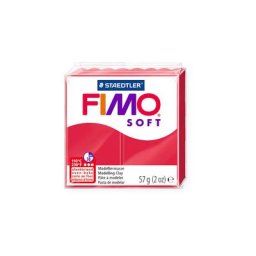 Pâte FIMO Soft, rouge cerise, 57 g