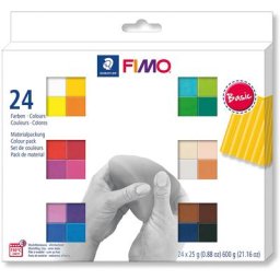FIMO Soft ""couleurs primaires"", 24 couleurs