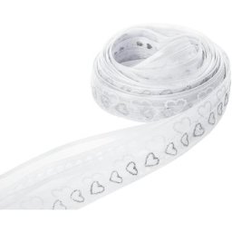 Set de rubans ""mariage"", blanc, 10–15 mm, 5x 2 m