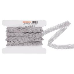 Galon à franges, gris, largeur : 2 cm, longueur : 5 m