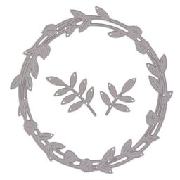 Matrices de découpe ""couronne florale"", 3 pièces