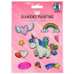 Ursus Kit créatif stickers broderie diamant ""licornes"", 8 stickers