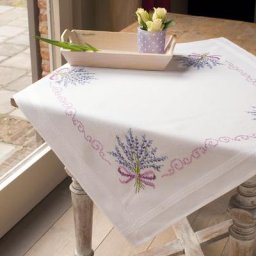 Nappe à broder« bouquet de lavande »