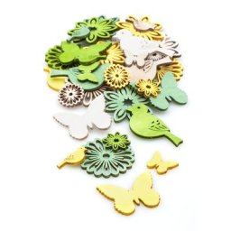 Confettis de table ""printemps"", 1,5 et 4 cm, 40 pièces