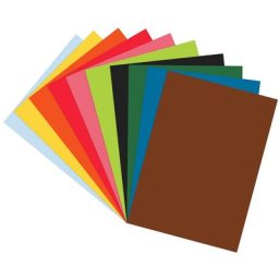 Papier à dessin multicolore, 46 x 64 cm, 50 feuilles