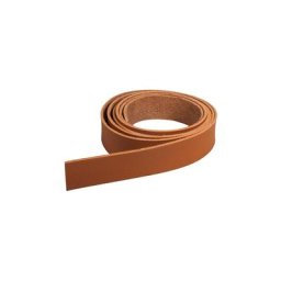 Ruban en cuir synthétique plat, marron, 2 cm, 1,38 m