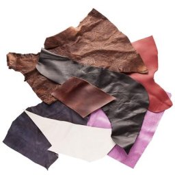 Paquet de chutes de cuir, 500 g = env. 10-12 pièces