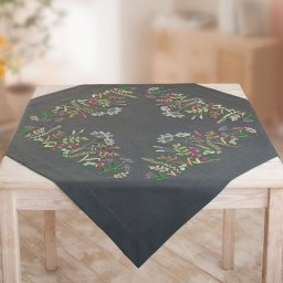 Nappe à broder ""fleurs des champs