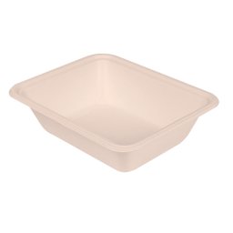Plateau en bagasse - Naturel - 23.1x18.7x6.3 cm- carton de 400 units