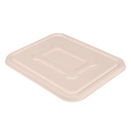 Couvercle pour plateau en bagasse rfrence 253.83 - Blanc - 23.9x19.2