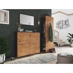 Meubles couloir Amica 3 pièces pour 22 paires de chaussures Oak