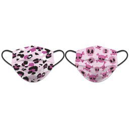 Masque de protection Rose tissus lavable réversible