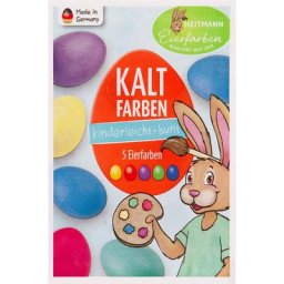 Peinture à froid pour colorer des œufs, 5 couleurs standard