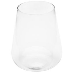 Vase en verre, rond, 23 cm, 12 cm Ø