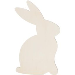Lapin en bois, 15,5 x 25 cm