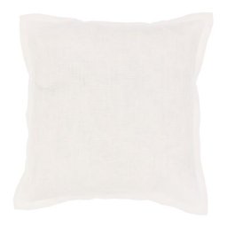 Housse de coussin en lin, ivoire