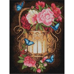 Kit broderie diamant ""lanterne"", 30 x 40 cm