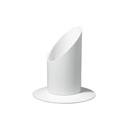 Bougeoir blanc, en métal, 4 cm Ø