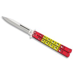 Couteau papillon balisong 24,5cm couleur Espagne