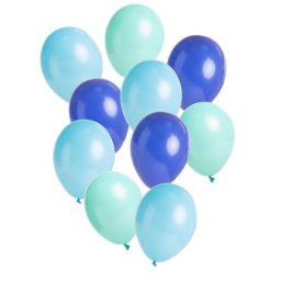 Ballons ""ecoBalloons"", tons bleus, 26 cm Ø, 30 pièces
