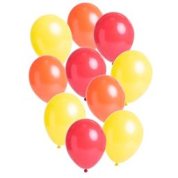 Ballons ""ecoBalloons"", tons rouges, 26 cm Ø, 30 pièces