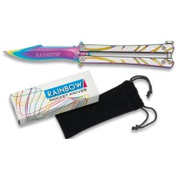 Couteau papillon balisong Rainbow 17,8cm