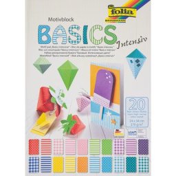 Bloc à motifs ""Points, carreaux, rayures