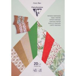 Bloc de papier ""mélange de nature"", 21 x 29,7 cm, 20 feuilles