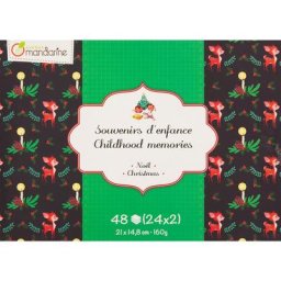 Bloc de papier ""Noël"", 21 x 14,8 cm, 48 feuilles