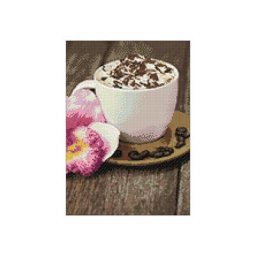 Kit broderie diamant ""cappuccino"", 27 x 38 cm