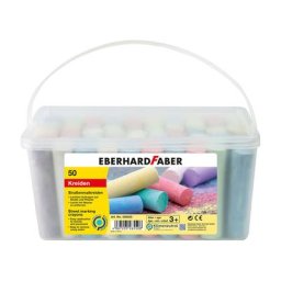 Craies de trottoir, multicolore, 50 pièces