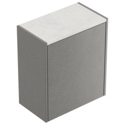 Meuble à chaussures Alba-M Quartz 1 porte 6 paires Cendre