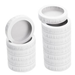 Mini-couvercles et mini-fonds pour lampions, gris, 11 cm Ø, 25 pièces