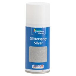 Spray à paillettes argenté, 150 ml