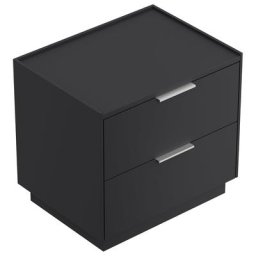 Table de chevet Artem 60cm B avec 2 tiroirs SoftClose Graphite