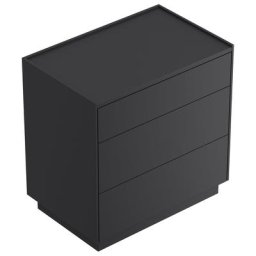 Table de chevet Lux XL 70cm avec 3 tiroirs Push to Open Graphite