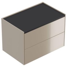 Table de chevet Somnia XL 70cm A avec 2 tiroirs Push to Open Cubanite