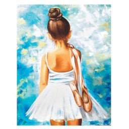 Kit peinture par numéros ""ballerine"", 40 x 50 cm