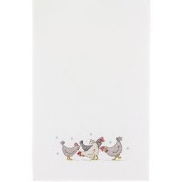 Kit broderie – Torchon ""poules