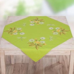 Nappe à broder ""pissenlit