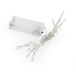 Guirlande lumineuse LED avec compartiment à piles et minuterie, 10 ampoules