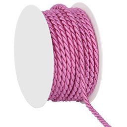 Cordelette, rose vif, 4 mm, 10 m