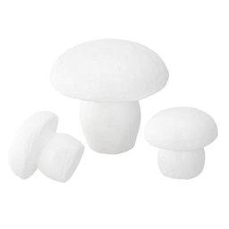 Champignons en polystyrène, 3 pièces
