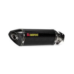 Silencieux arrière en titane en ligne Akrapovic, charbon