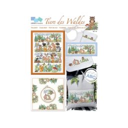 Grilles de broderie ""animaux de la forêt