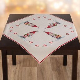 Nappe à broder ""lutin et thé