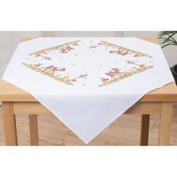 Nappe à broder ""forêt automnale