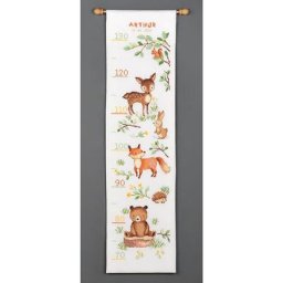 Toise à broder ""animaux de la forêt