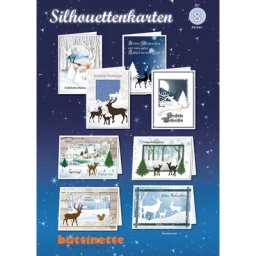 Kit de bricolage 3D ""Cartes silhouettes Noël"", pour 8 cartes